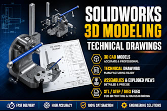 design mechanical products and cad models in solidworks