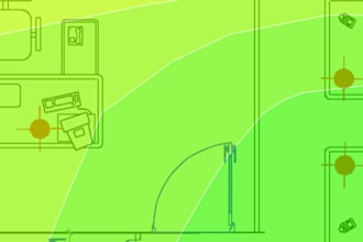 design any wireless wifi heatmap using ekahau pro