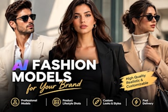 generate professional fashion models ai images for marketing
