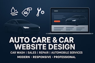 design auto care car wash automobile car sales auto repair website