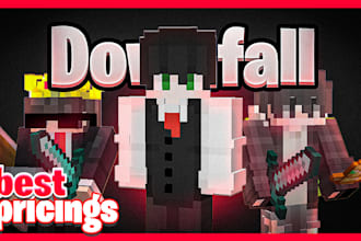 create viral minecraft youtube thumbnail for only 10 dollars