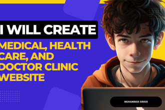create medical, health care, doctor clinic, dental, and lab wordpress website