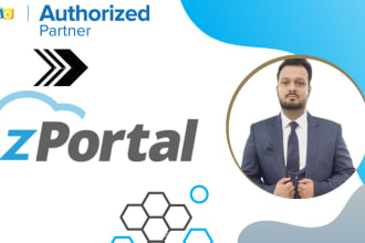 develop a zoho one customer portal using zportal