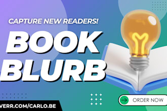 write the perfect book blurb to hook your readers