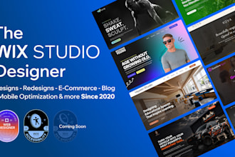 build your professional wix studio website with unlimited revisions
