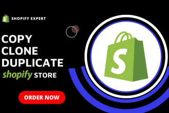 clone copy and duplicate shopify store