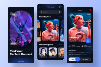 build events booking app for both android and ios
