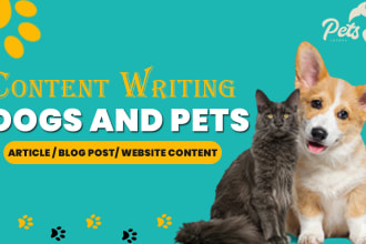 write your dog articles and pet blog content