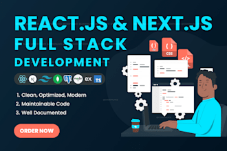 create full stack sass web app using react js, next js, nest js and mongodb