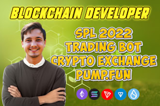 be blockchain developer for uniswap pump fun trading volume bot web3 dapp