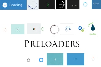 add an awesome preloader on your site