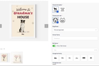 design print on demand store in printify customily teeinblue for shopify pod
