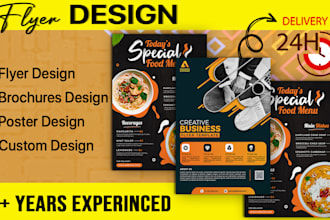 design a unique high quality flyer, poster, brochure for your business