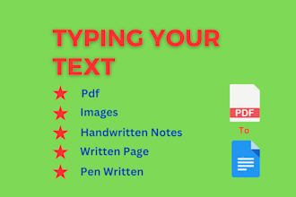 retype your text doccuments or image in doccs file