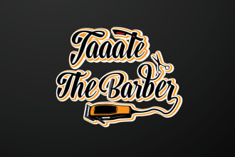 design unique, custom barber and barbershop logo