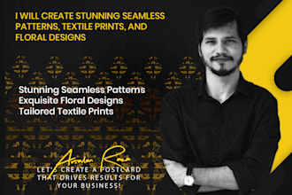 create seamless patterns, textile prints and floral designs