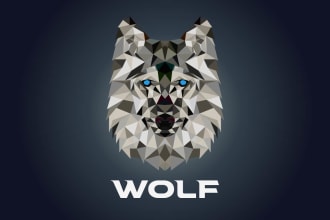 design a modern polygon and awesome geometrical logo design
