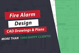 design a complete set of fire alarm drawings for all states made in USA