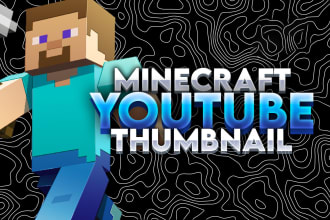 create stunning minecraft thumbnail for your youtube channel