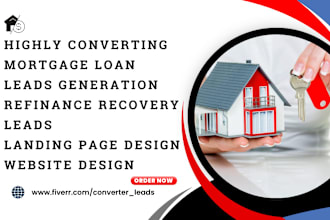 generate converting mortgage loan leads refinance recovery lead mortgage website