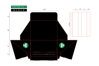 do product packaging die cut and dieline template design