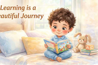 design children story book, child book illustration, picture book illustration