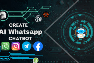 create ai chatbot for whatsapp and messenger
