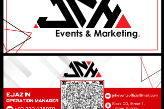 prepare business, visiting cards