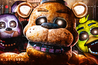 design highly detailed horror gaming youtube thumbnail