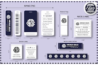 design clothing labels,hang tags, care instructions, label design