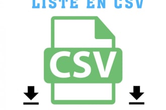 dolibarr module export your lists in csv in CSV