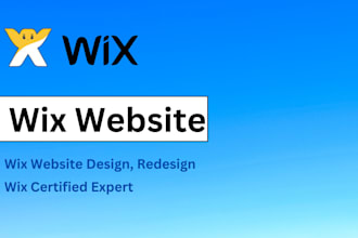 build wix website design redesign do wix website development