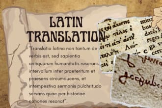translate write transcribe latin ebook document efile