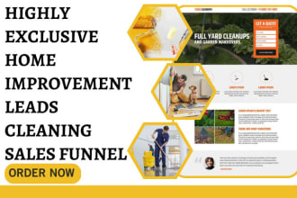 generate home improvement remodeling home renovation landing page sales funnel