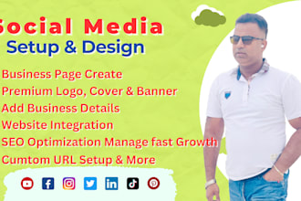 facebook page, optimize, logo, banner and SEO setup