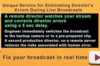 monitoring eliminate directors errors in live broadcasts for flawless streaming