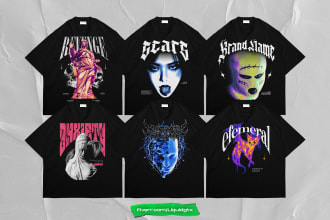 design streetwear and t shirt brutalism, edgy, artsy