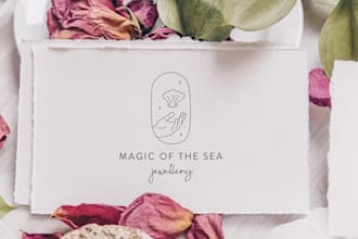 design minimalist  feminine hand drawn line art logo