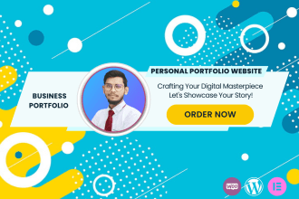 build your personal portfolio, blog, or business website