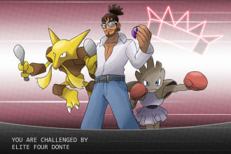 draw you as pokemon trainer in battle loading scene