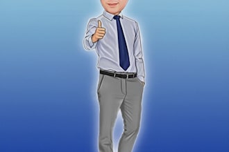 create a caricature from your photo plus fully personalized touches