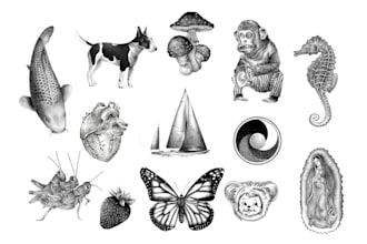 a custom illustration perfect for tattoo design