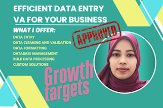 be your efficient data entry VA for your business