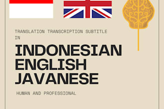 manually do indonesian, javanese, and english translations