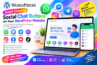 install stunning social chat buttons on your wordpress website