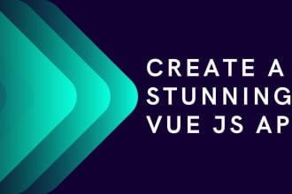 create a vue js application