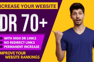 increase ahrefs dr 70 plus