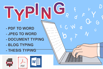 do dacument typing ,