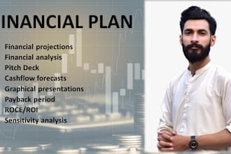 perform financial projections, plans, models and pitch deck