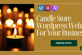 create candle store wordpress website for your business